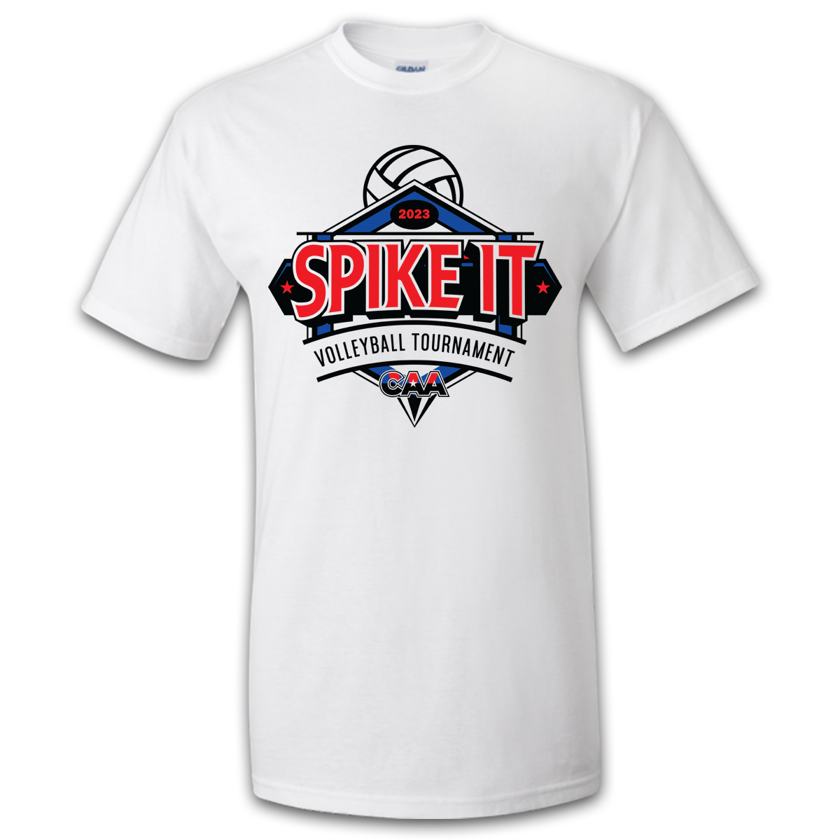2023 CAA Spike It Tournament Volleyball T-Shirt