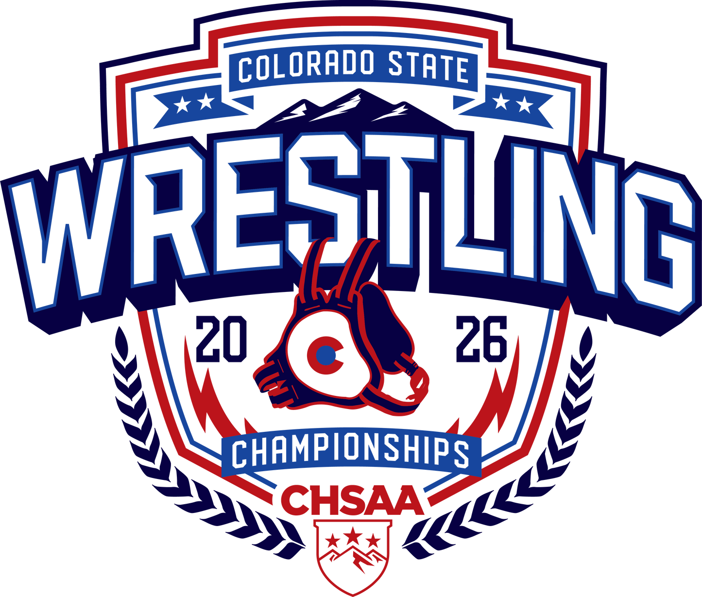 2026 CHSAA State Championship Wrestling Sticker 3-Pack