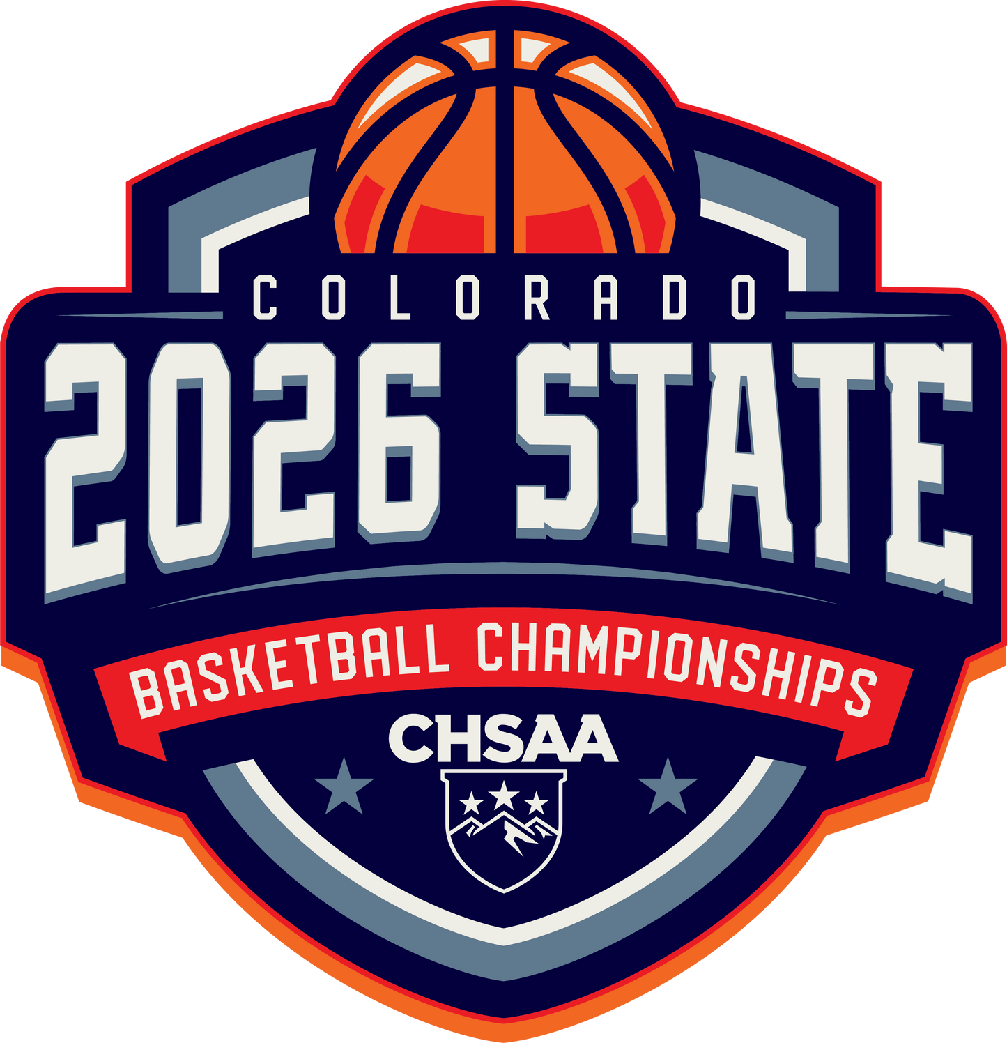 2026 CHSAA State Championship Basketball Sticker 3-Pack