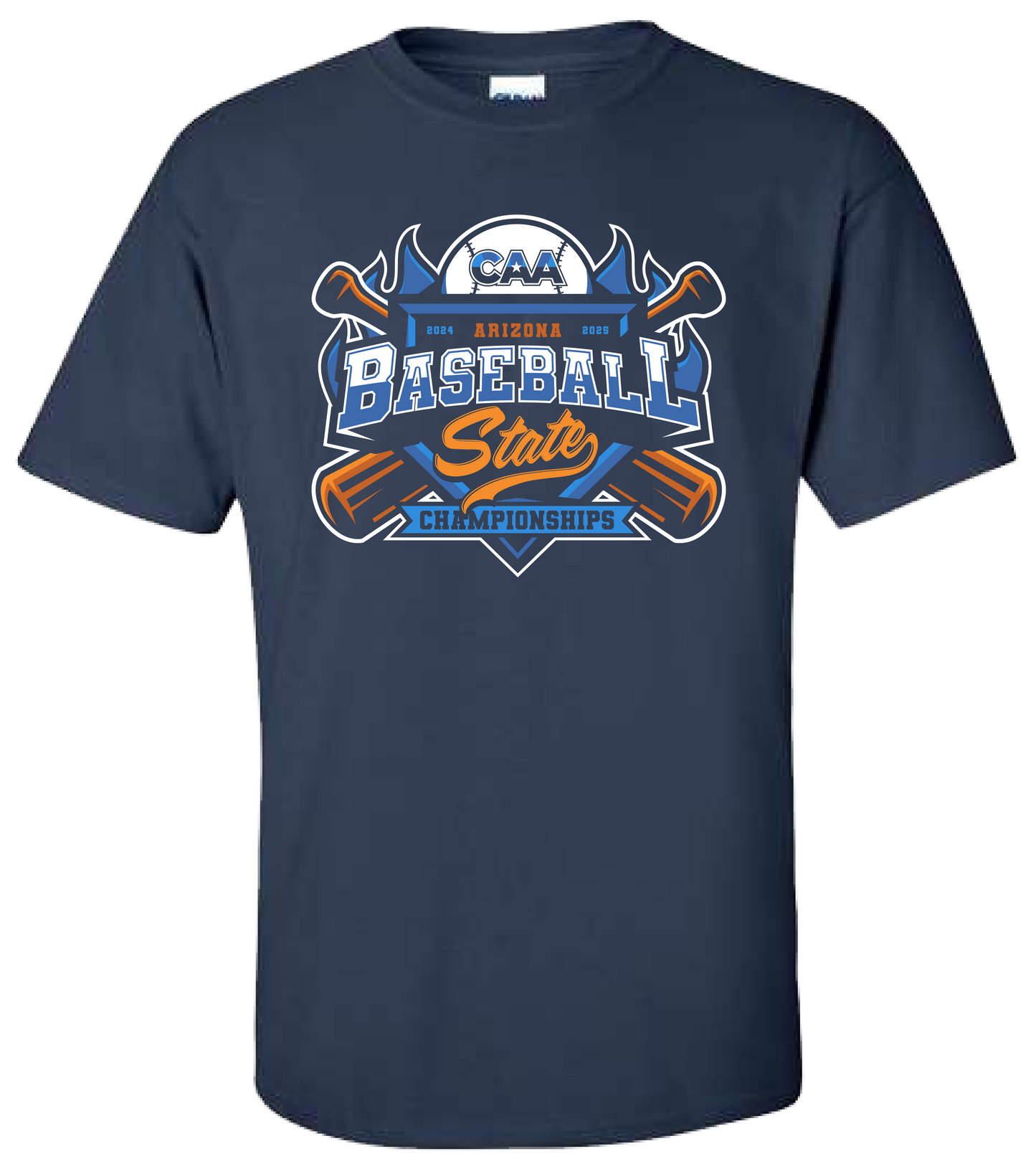 2024-25 CAA State Championship Baseball T-Shirt - Navy