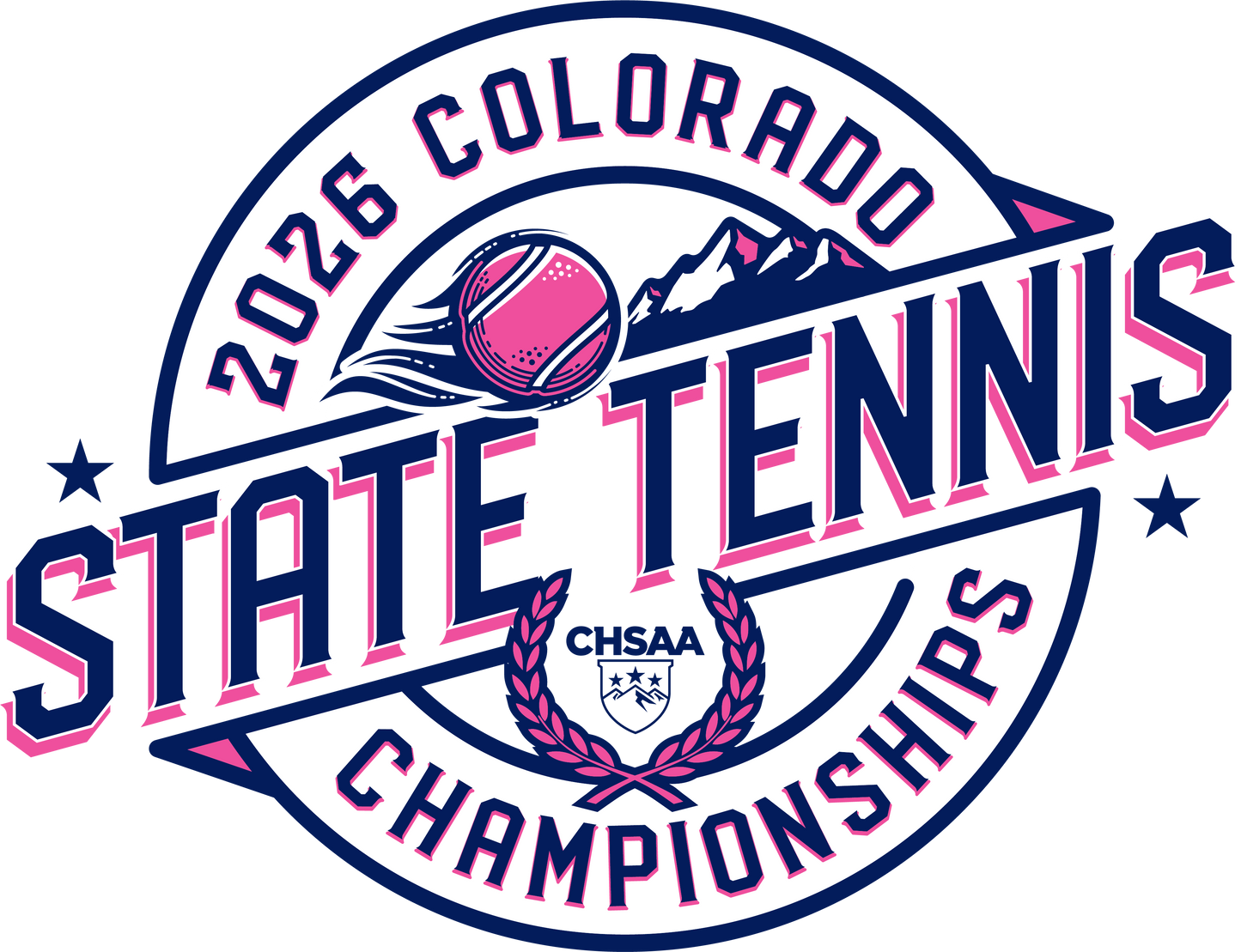 2026 CHSAA State Championship Girls Tennis Sticker 3-Pack
