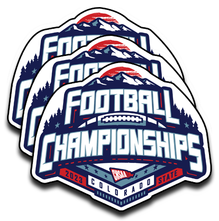 2023 CHSAA State Championship Football Sticker 3-Pack