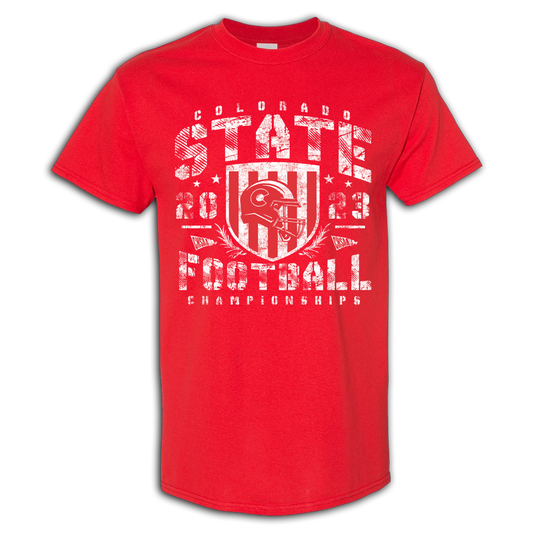 2023 CHSAA State Championship Football Red T-Shirt