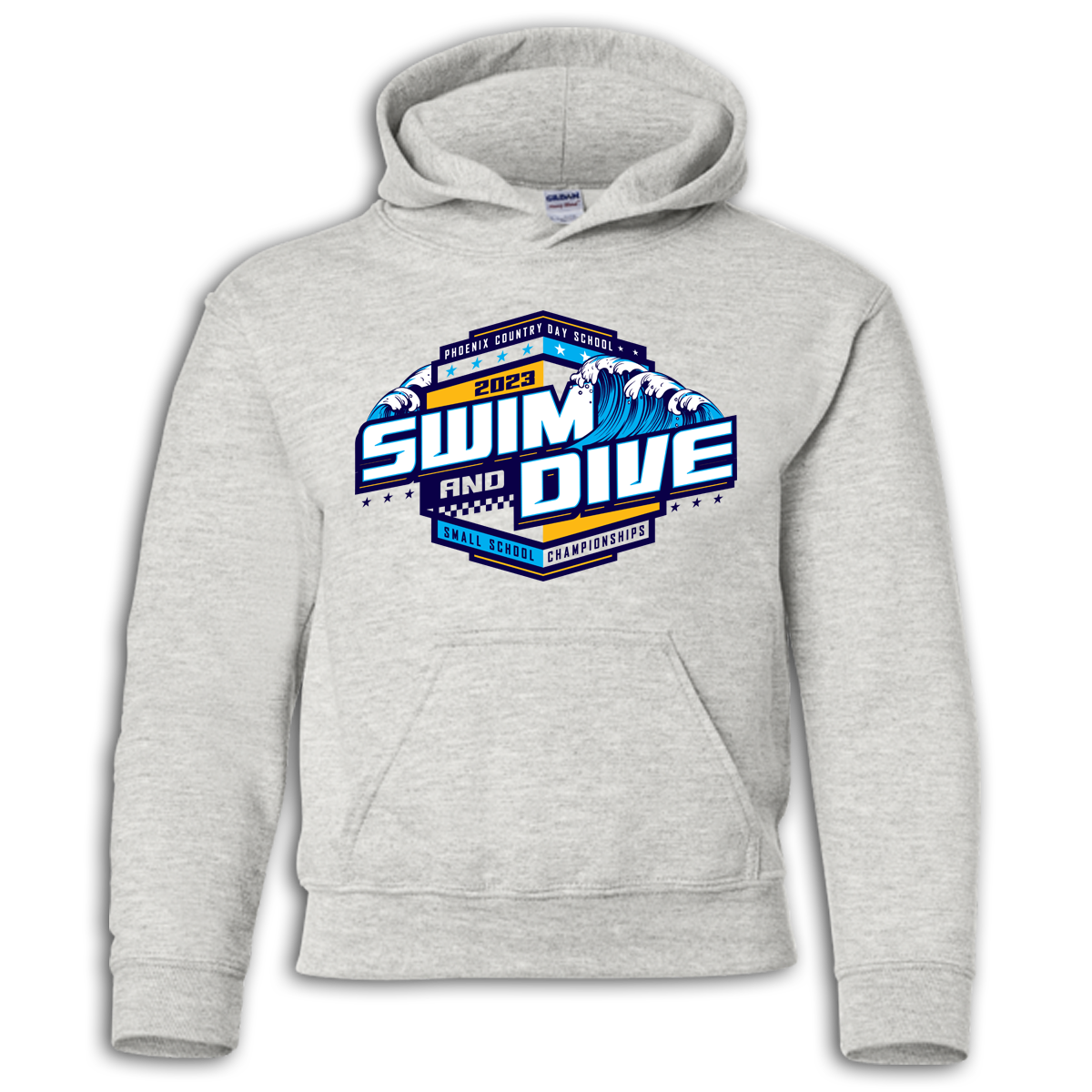 2023 PCDS Small School Swim & Dive Championship Hoodie