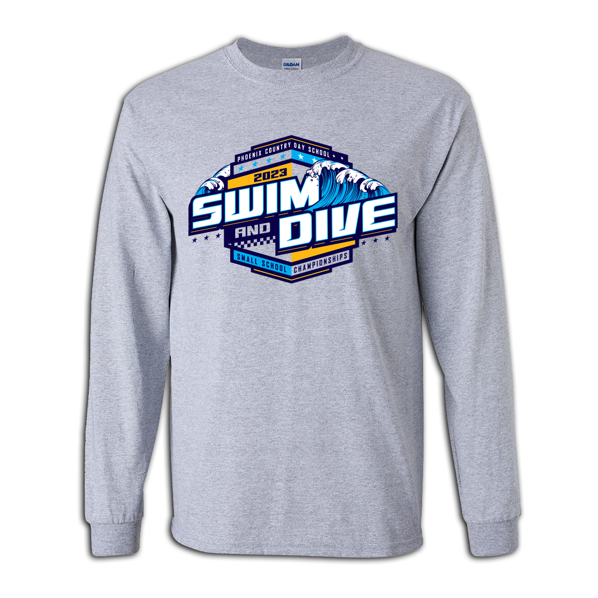 2023 PCDS Small School Swim & Dive Championship Long Sleeve Shirt