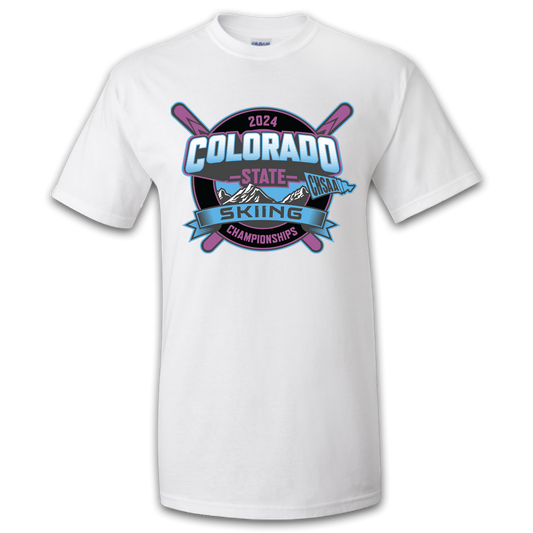 2024 CHSAA State Championship Skiing T-Shirt