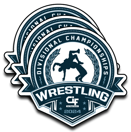 2024 CIF-SDS Championship Boys Wrestling Sticker 3-Pack