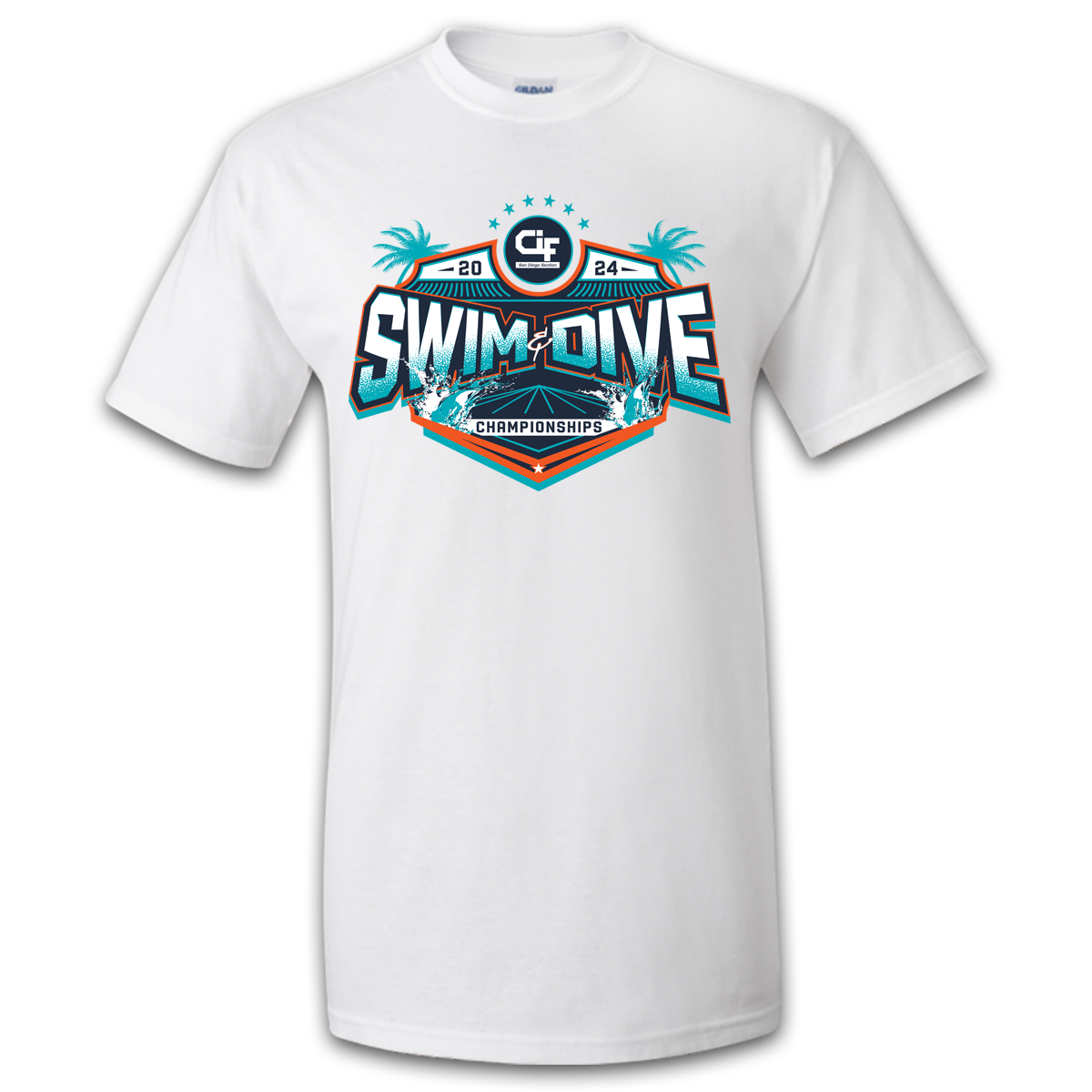 2024 CIF-SDS Championship Swim & Dive T-Shirt