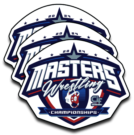 2024 CIF-SDS Masters Wrestling Sticker 3-Pack