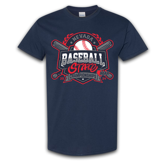 2024 NIAA State Championship Baseball Navy T-Shirt