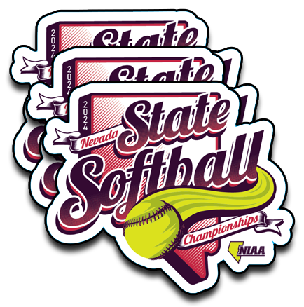 2024 NIAA State Championship Softball Sticker 3-Pack