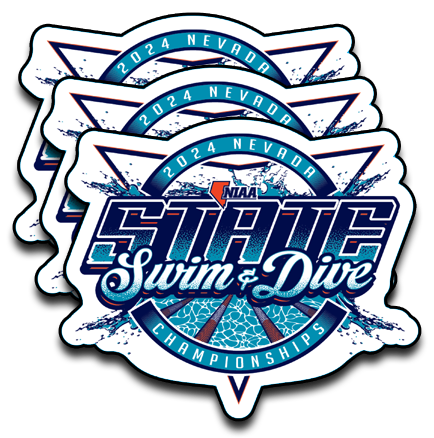 2024 NIAA State Championship Swim & Dive Sticker 3-Pack