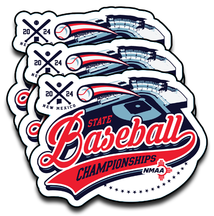 2024 NMAA State Championship Baseball Sticker 3-Pack