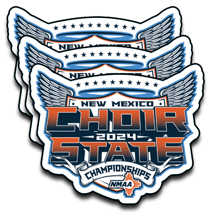 2024 NMAA State Championship Choir Sticker 3-Pack