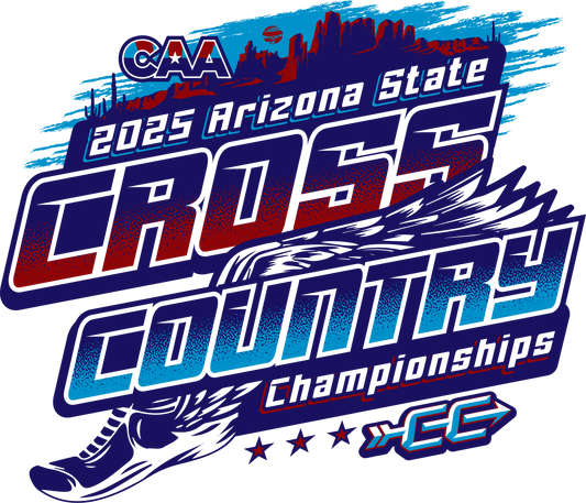 2025-26 CAA State Championship Cross Country Sticker 4-Pack