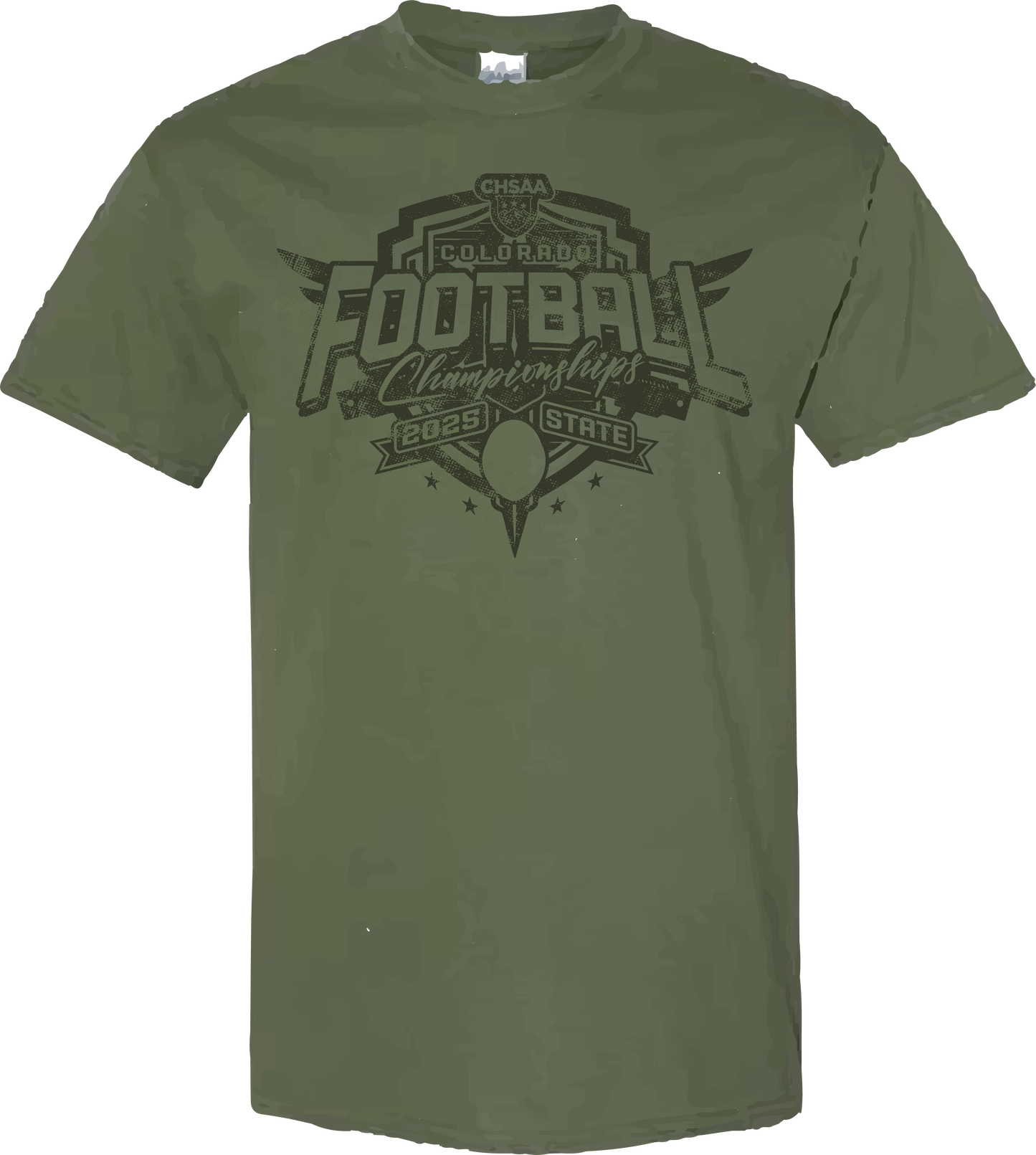 2025 CHSAA State Championship Football T-Shirt - Military Green