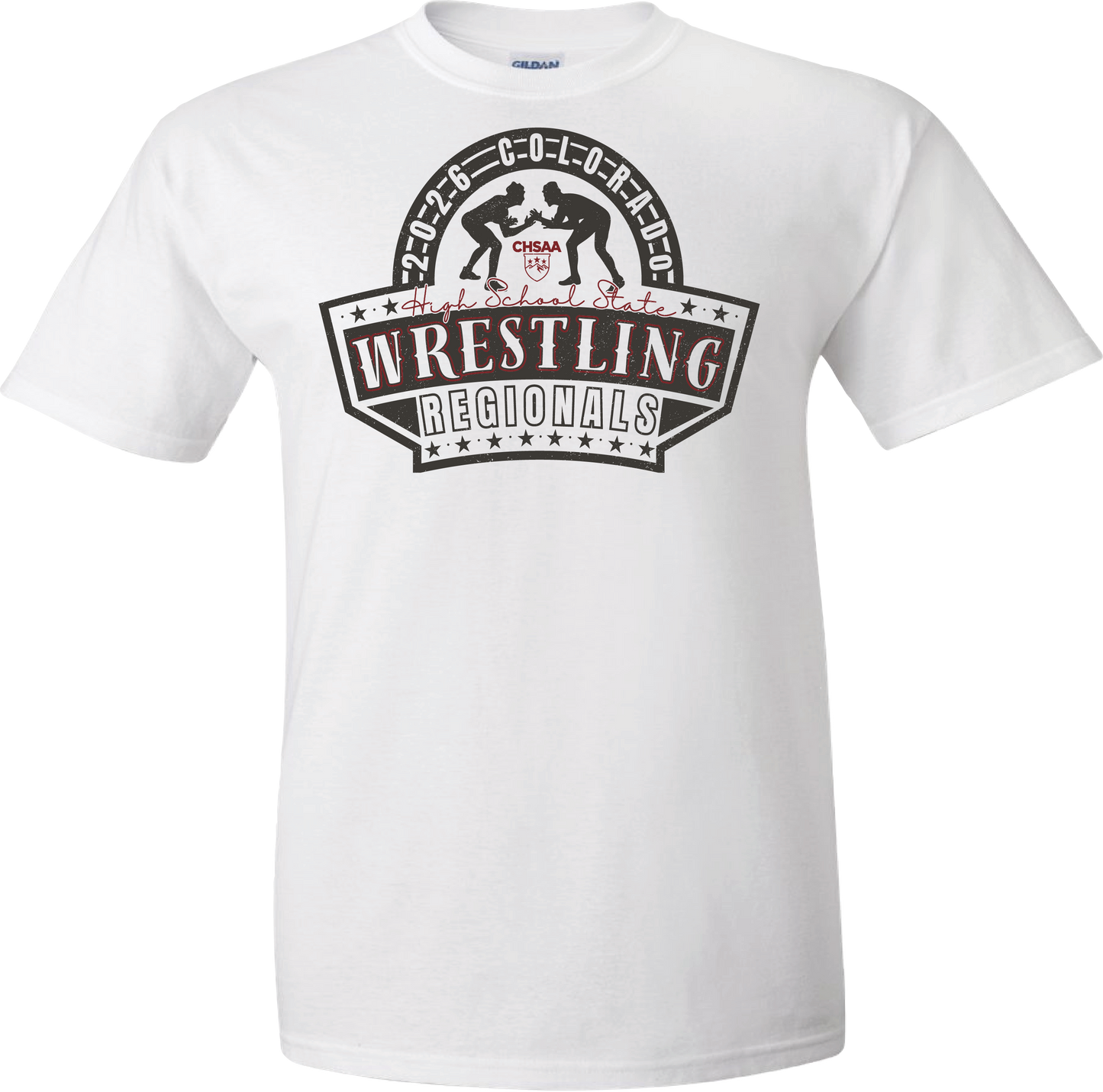 2026 CHSAA State Boys Regionals Wrestling T-Shirt