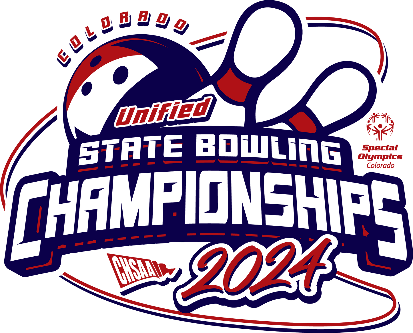 2024 CHSAA State Championship Unified Bowling Sticker 3-Pack