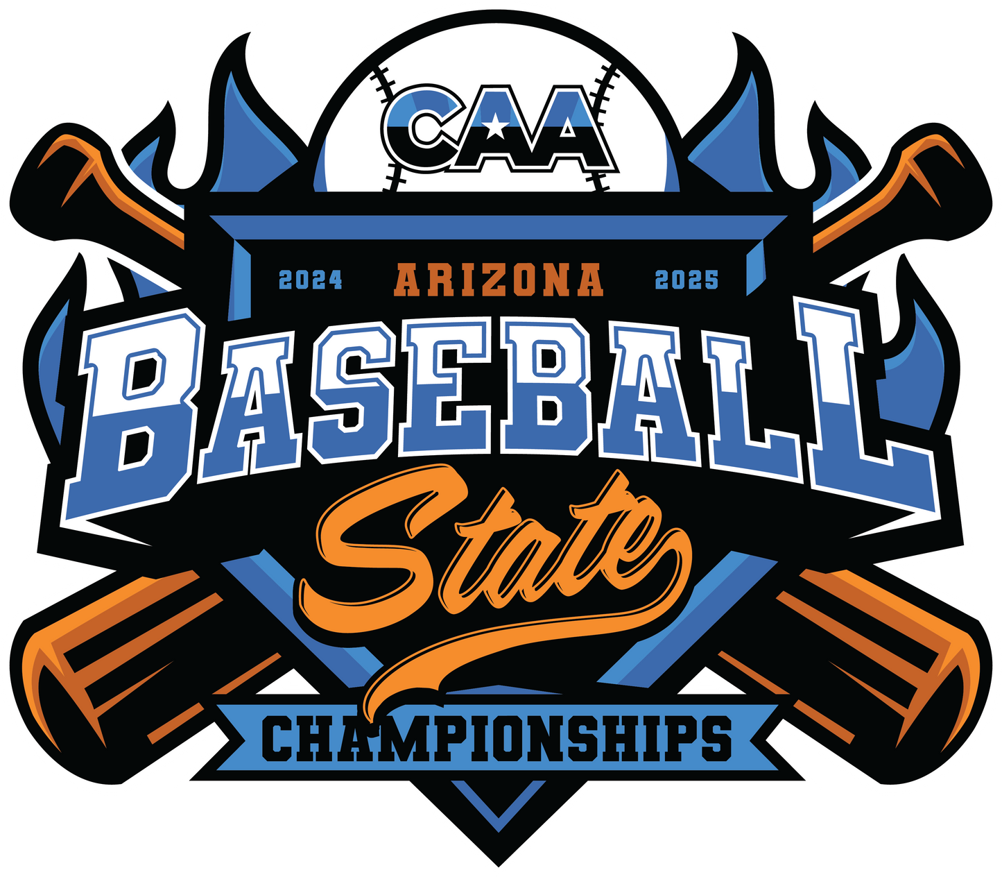 2024-25 CAA State Championship Baseball Sticker 3-Pack