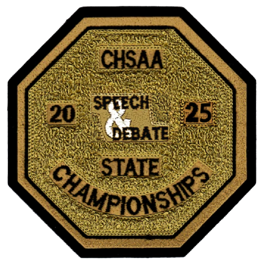 2025 CHSAA State Championship Speech & Debate Patch