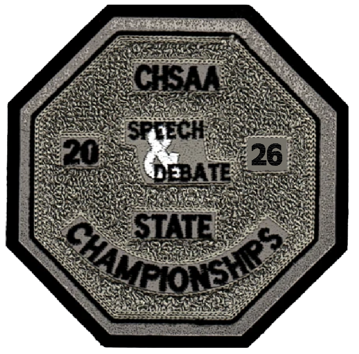 2026 CHSAA State Championship Speech & Debate Patch
