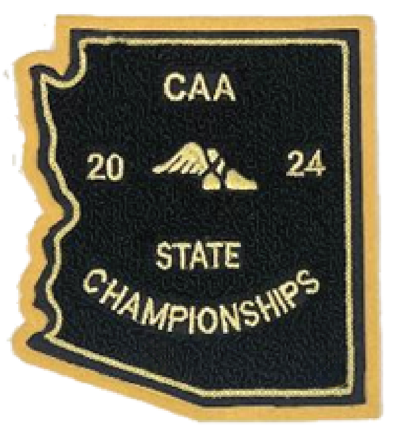 2024 CAA State Championship Track & Field Patch