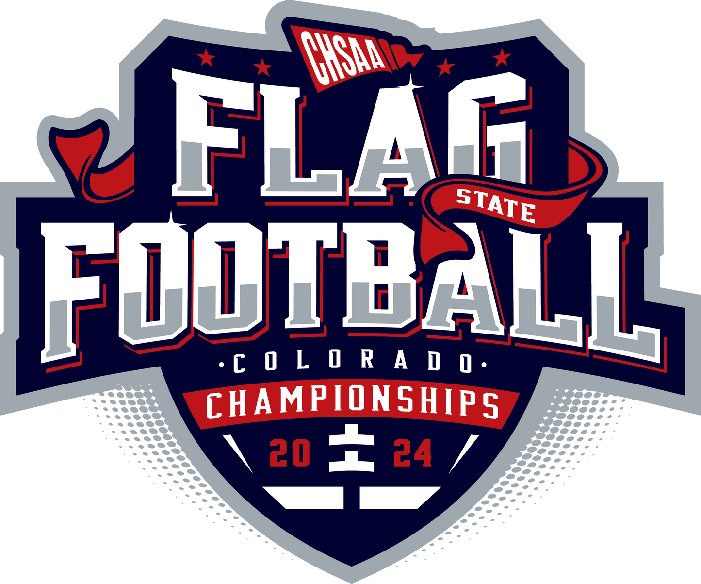 2024 CHSAA State Championship Flag Football Sticker 3-Pack