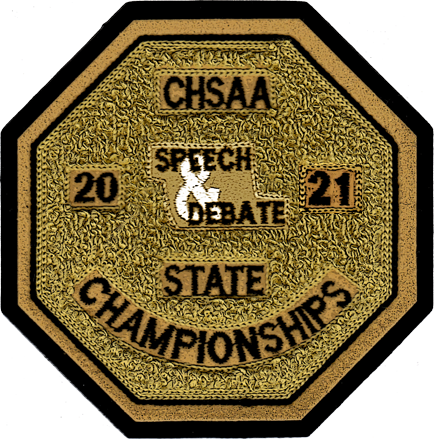 2021 CHSAA State Championship Speech & Debate Patch