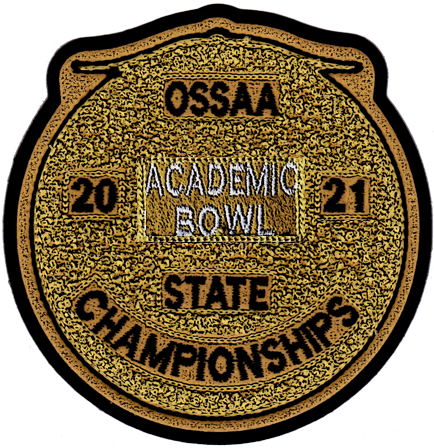 2021 OSSAA State Championship Academic Bowl Patch