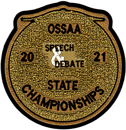 2021 OSSAA State Championship Speech & Debate Patch