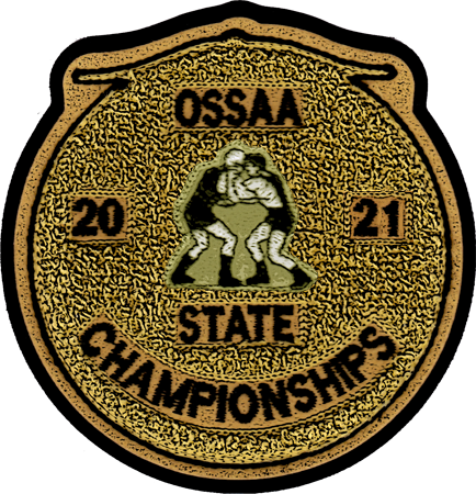 2021 OSSAA State Championship Wrestling Patch