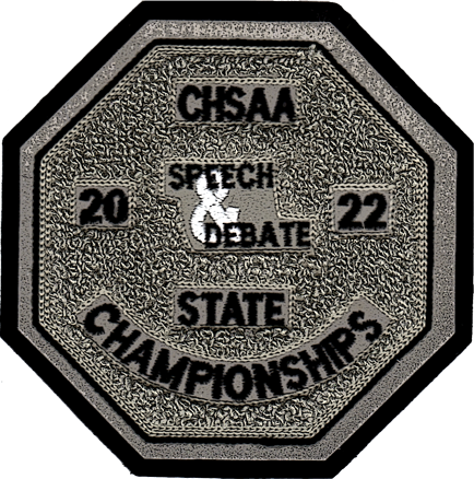 2022 CHSAA State Championship Speech & Debate Patch