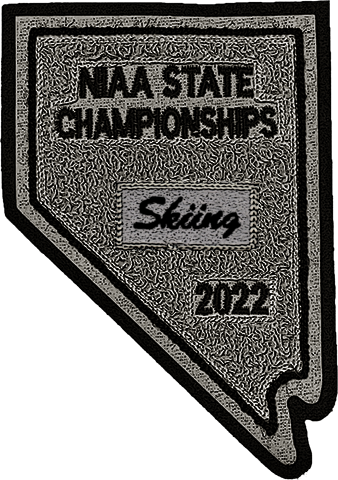 2022 NIAA State Championship Skiing Patch