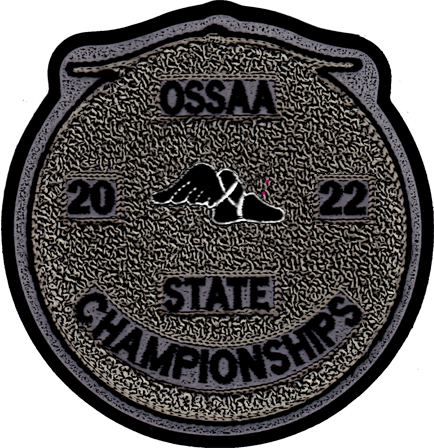 2022 OSSAA State Championship Track & Field Patch