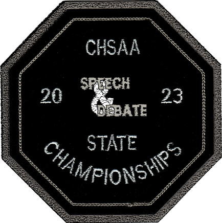 2023 CHSAA State Championship Speech & Debate Patch