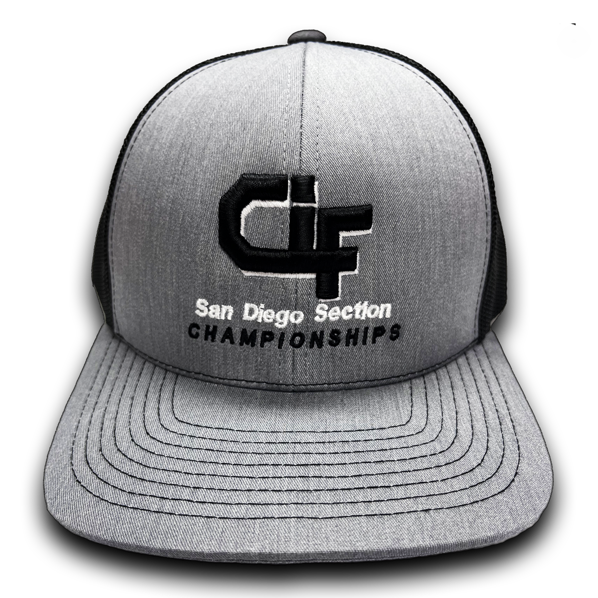 CIF-SDS Championship Charcoal Gray & Black Cap