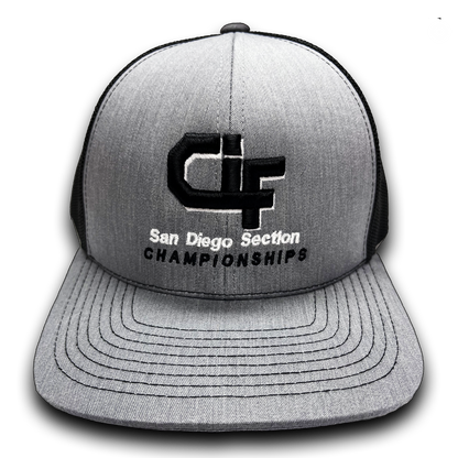 CIF-SDS Championship Charcoal Gray & Black Cap