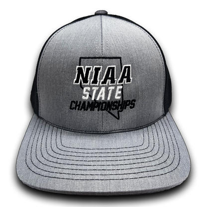 NIAA State Championship Charcoal Gray & Black Cap
